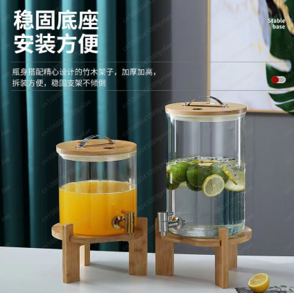 Wine Mix With Beer - ถังแช่ไวน์แก้ว 11 ลิตร พร้อมก๊อกน้ำ สำหรับเบียร์ เครื่องดื่ม