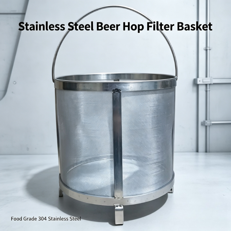 Beer Wine Hobby - อุปกรณ์เสริมสำหรับการกรองแบบโฮมบรูว์ ตะแกรงกรองสแตนเลส 304 โครงหนา สำหรับกรองเบียร์ ไวน์