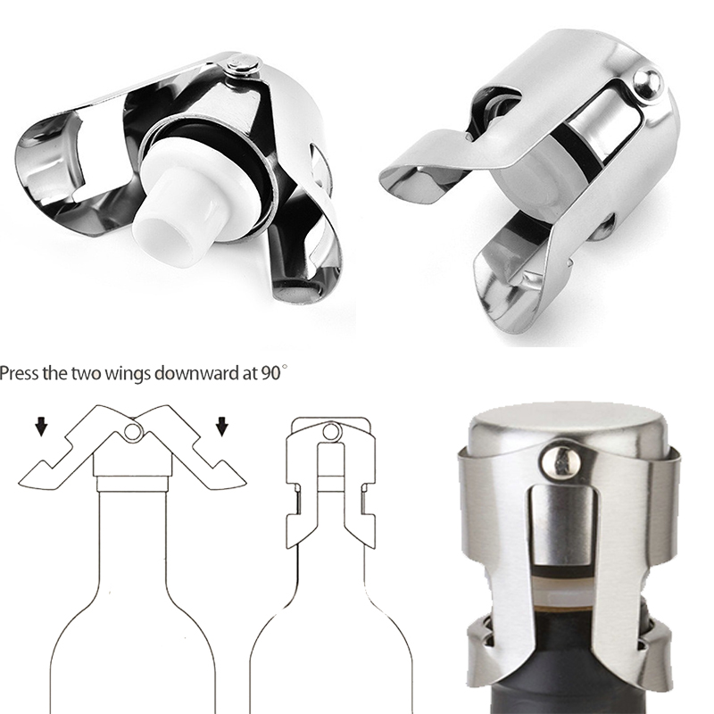 Wine Stopper Vacuum - จุกแชมเปญ จุกไวน์ประกาย จุกไวน์ จุกสูญญากาศสําหรับขวด Cork Lane