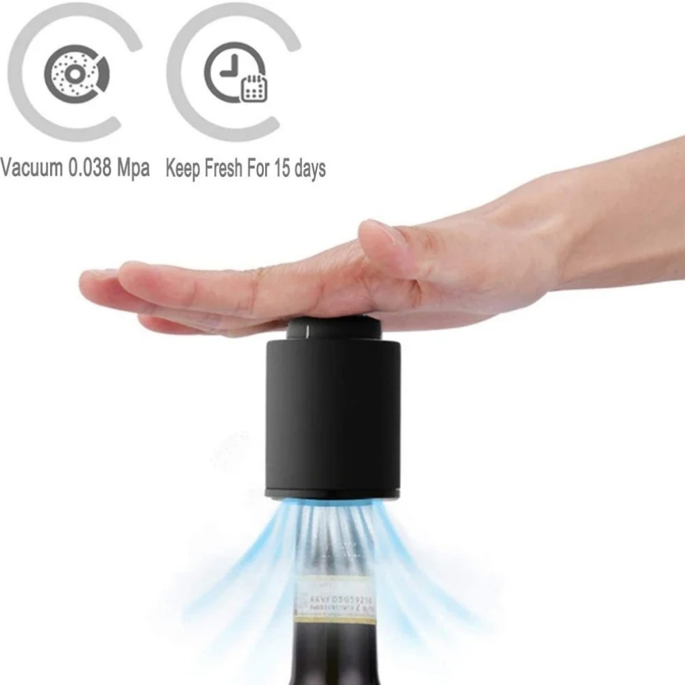 จุกปิดขวดไวน์แบบสุญญากาศชนิดกด - Wine Stopper Vacuum บทวิจารณ์และราคา
