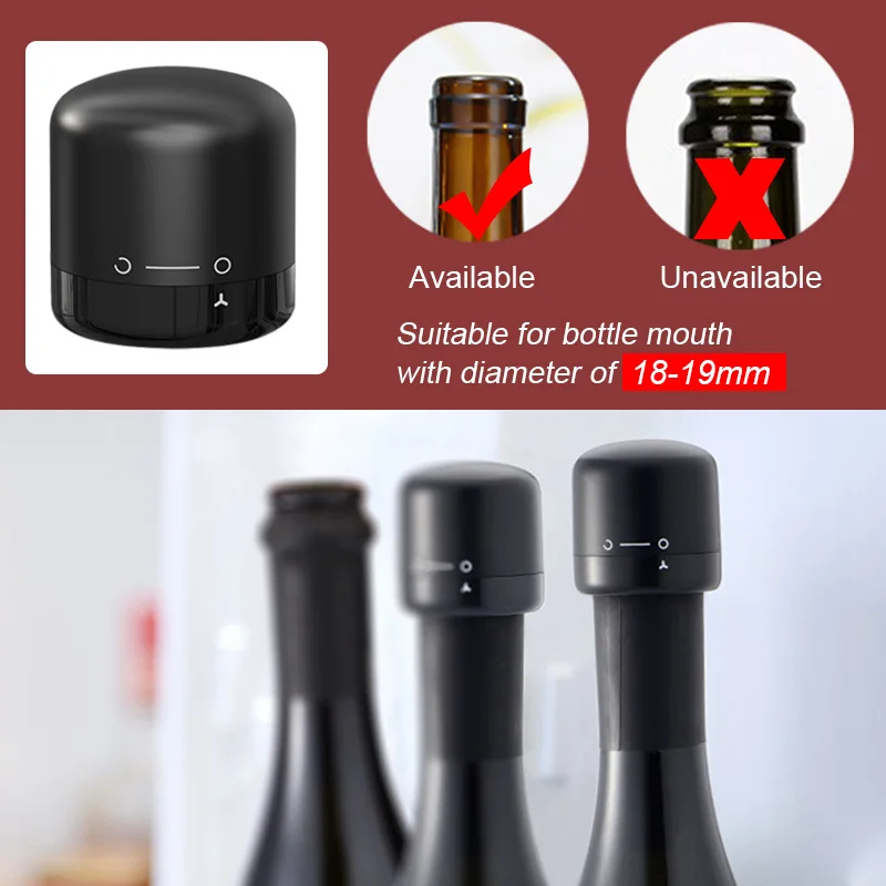 1-5 ชิ้น จุกปิดขวดไวน์แบบสุญญา - Wine Stopper Vacuum บทวิจารณ์และราคา