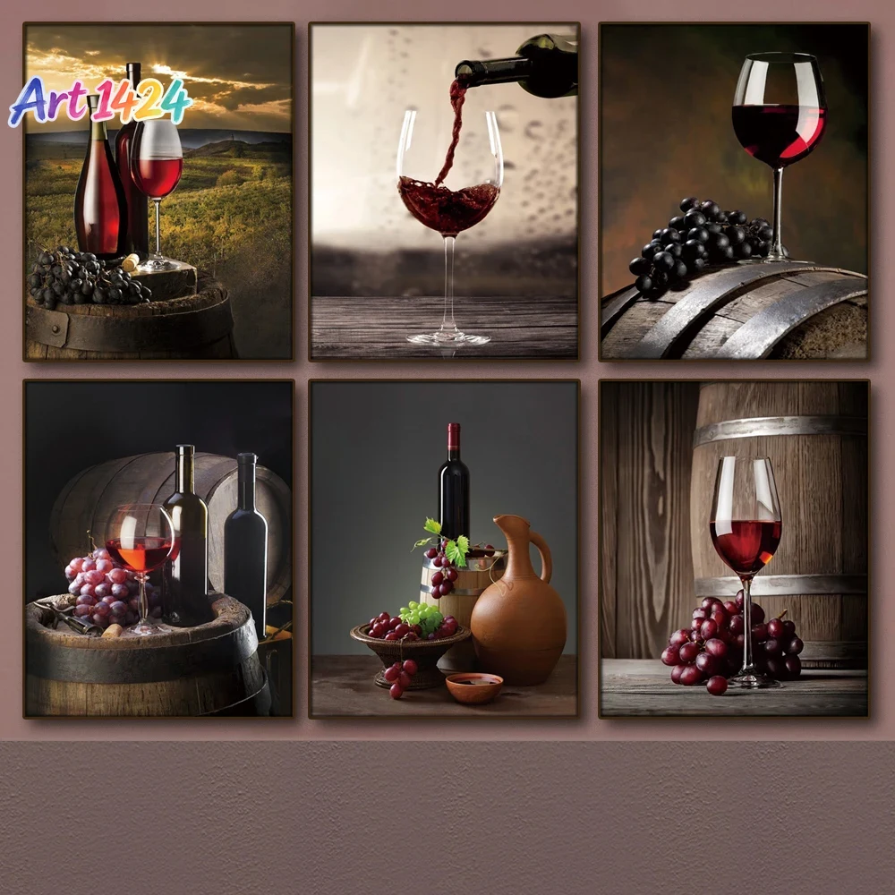 ภาพวาดแคนวาสไร้กรอบ 1 ชิ้น สำห - Wine Beer Usa บทวิจารณ์และราคา