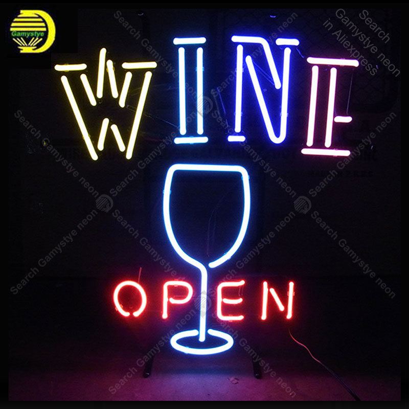 ป้ายนีออนสําหรับไวน์เปิดและถ้ว - Wine In Beer Store บทวิจารณ์และราคา