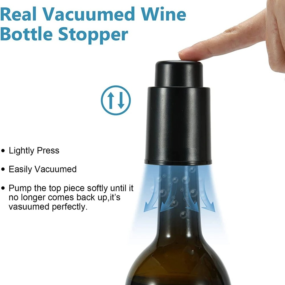 จุกปิดขวดไวน์แบบสุญญากาศ ใช้ซ้ - Wine Stopper Vacuum บทวิจารณ์และราคา