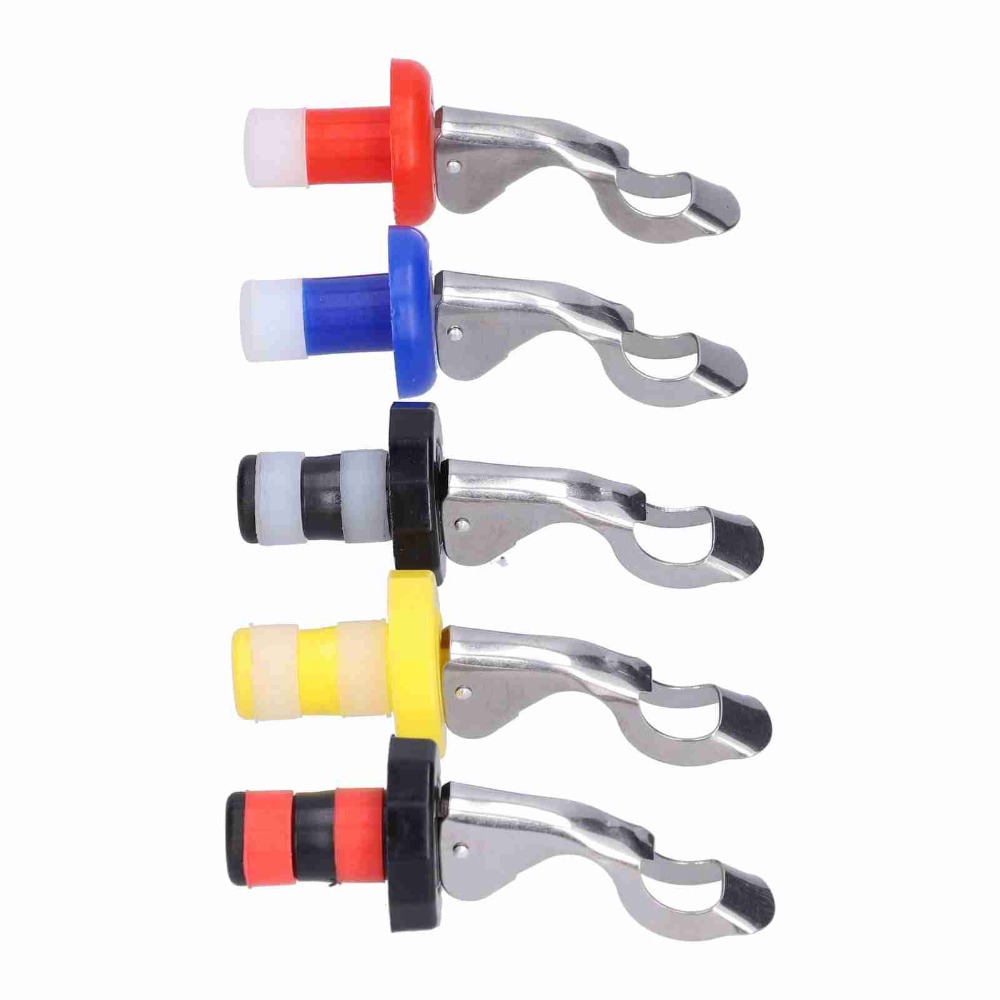 จุกปิดขวดไวน์ซิลิโคน 5 ชิ้น แบ - Wine Stopper Vacuum บทวิจารณ์และราคา