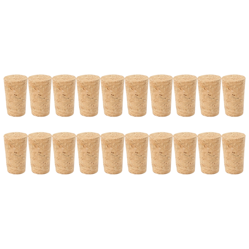 20ชิ้น/ล็อตไม้ธรรมชาติ Corks ไ - Beer Wine Hobby บทวิจารณ์และราคา