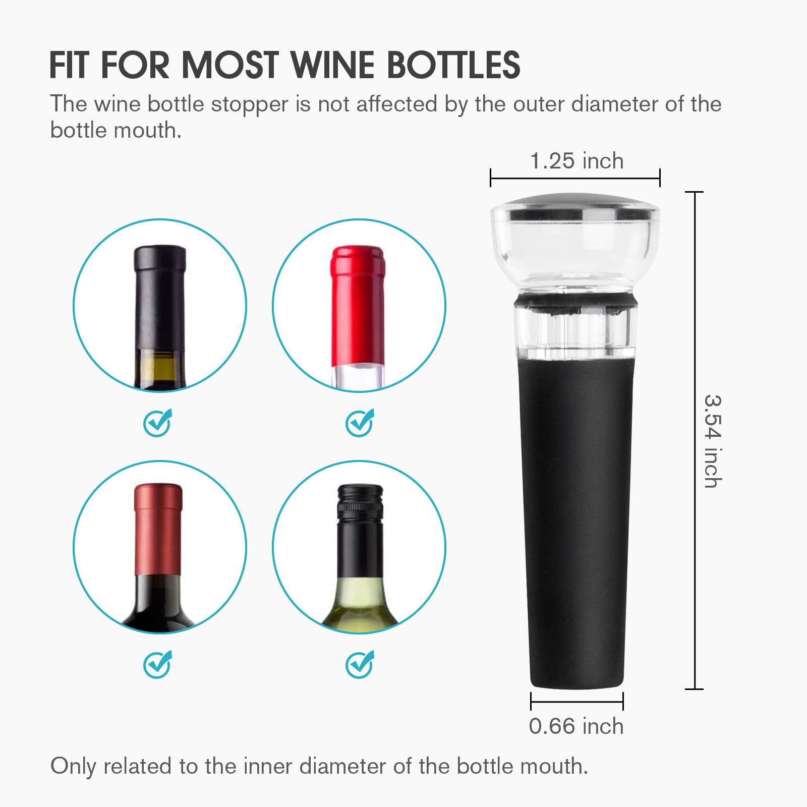 ชุดจุกปิดขวดไวน์ 4 ชิ้น พร้อมป - Wine Stopper Vacuum บทวิจารณ์และราคา