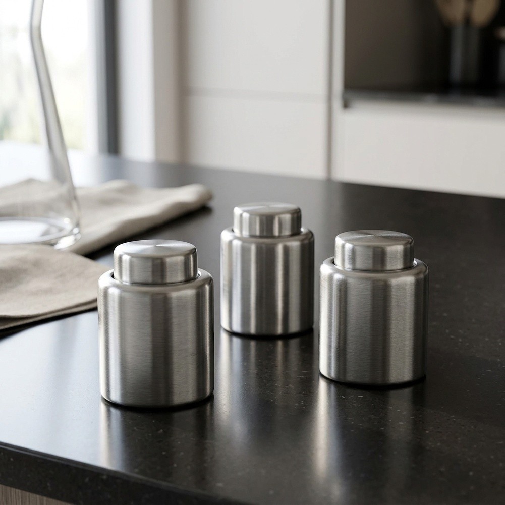 จุกปิดขวดไวน์สุญญากาศสแตนเลส 3 - Wine Stopper Vacuum บทวิจารณ์และราคา