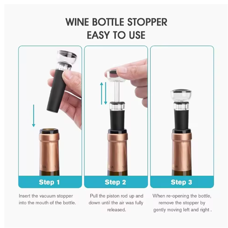 จุกปิดขวดไวน์เป็นอุปกรณ์เสริมท - Wine Stopper Vacuum บทวิจารณ์และราคา